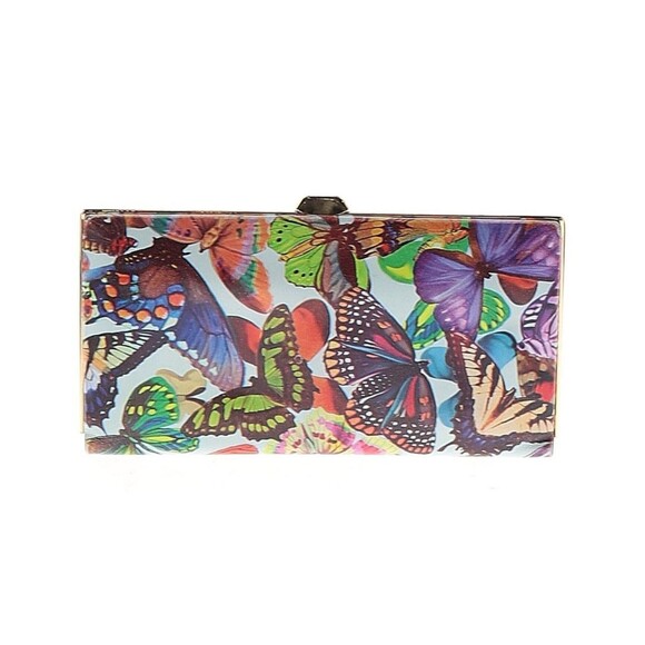 Lodis Large Butterfly Clutch Framed Wallet 8" x 4.25" - Picture 1 of 8